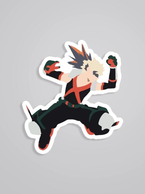 Bakugo Minimalist Anime Stickers