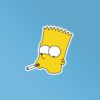 Bart Smoking Sticker