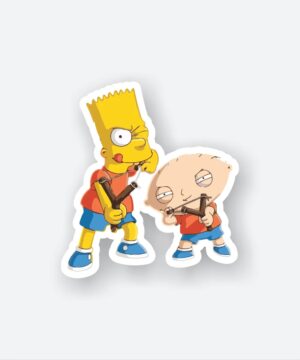 Bart And Stewie Sticker