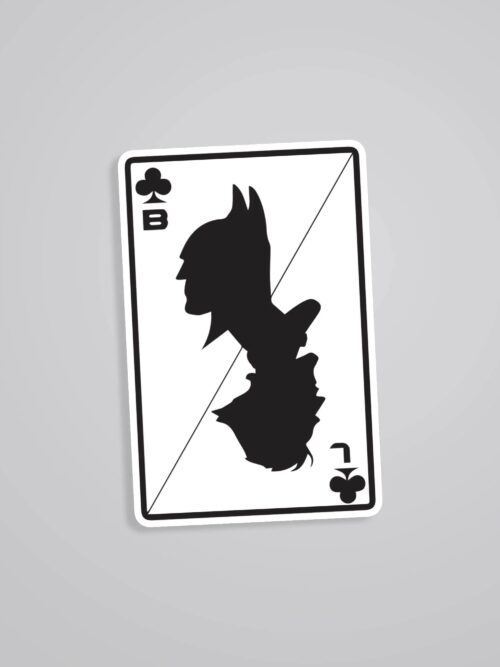 Batman And Joker Card Movies Stickers