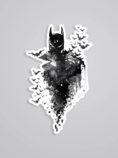 Batman In BW Movies Stickers