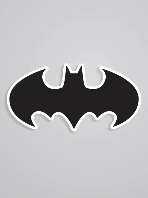 Batman Logo In Black Movies Stickers