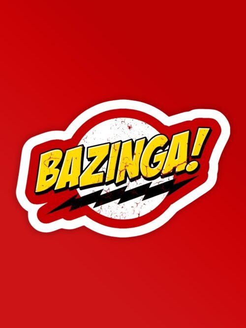 Bazinga   Big Bang Theory Laptop   Mobile Sticker
