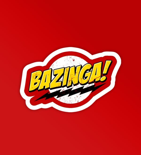 Bazinga Big Bang Theory Laptop Mobile Sticker Bazinga Big Bang Theory Laptop Mobile Sticker