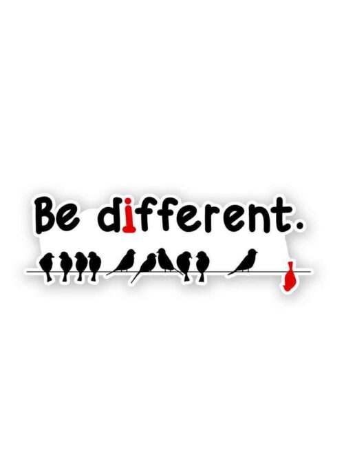 Be Different Sticker