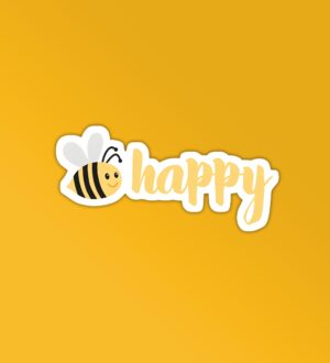 Be Happy Laptop Mobile Stickers Be Happy Laptop Mobile Stickers