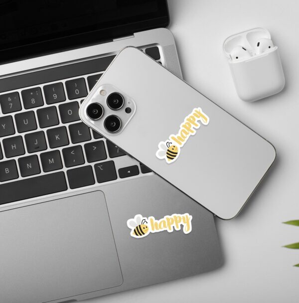 Be Happy Laptop Mobile Stickers Be Happy Laptop Mobile Stickers
