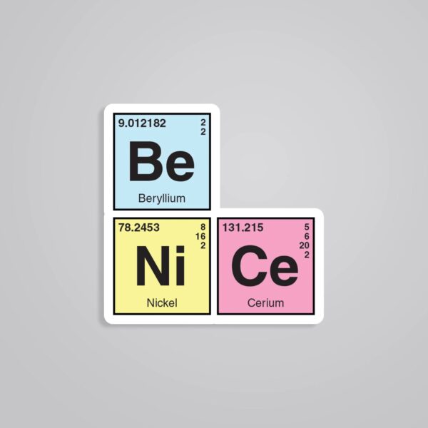Be Nice Witty Stickers Be Nice Witty Stickers
