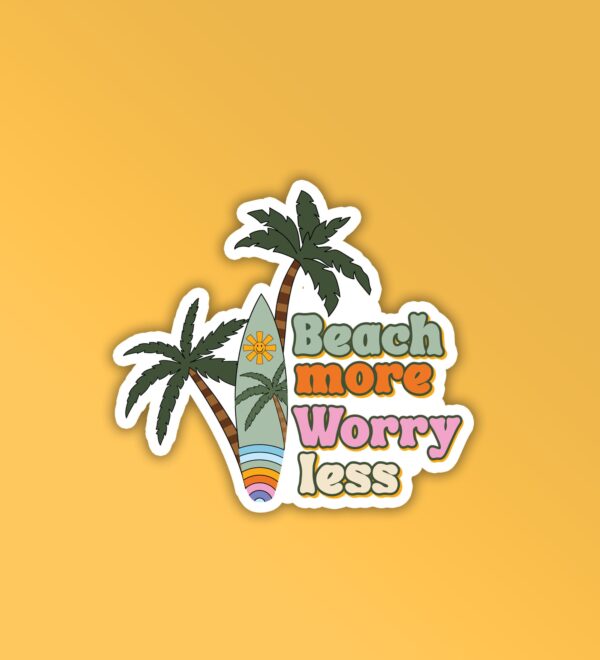 Beach More Laptop Mobile Stickers Beach More Laptop Mobile Stickers