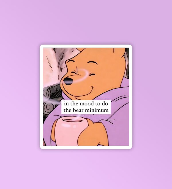 Bear Minimum Laptop Mobile Stickers Bear Minimum Laptop Mobile Stickers