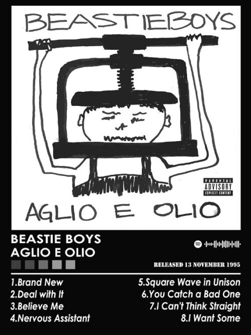 Beastie Boys Aglio E Olio Music Poster