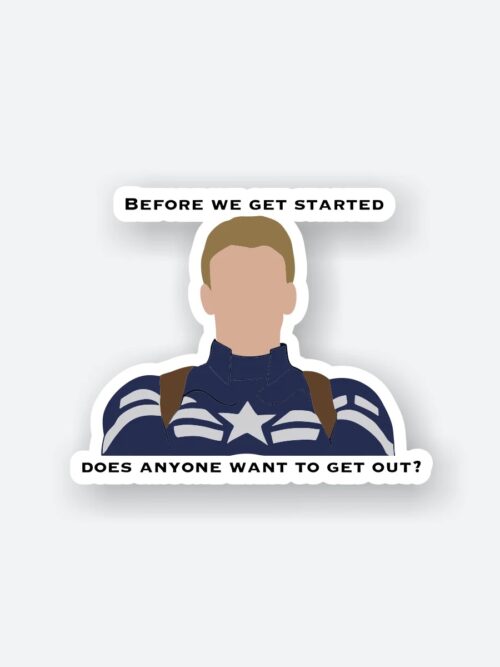 Before We Get Started Sticker