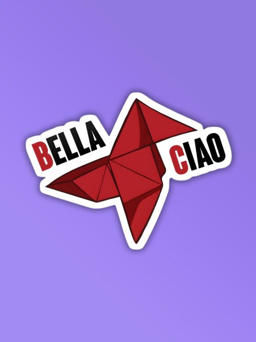 Bella Ciao   Money Heist Laptop   Mobile Sticker