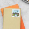 Berlin City And Landmark Post Stamp Travels Stickers