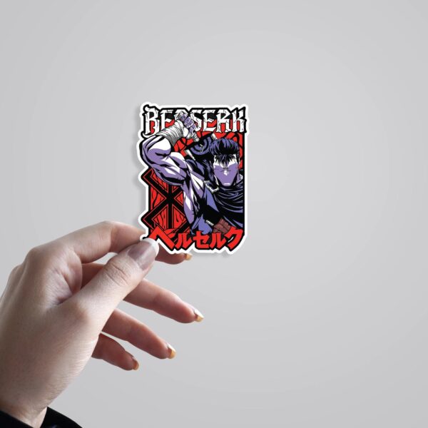 Berserk Guts Minimalist Anime Stickers Berserk Guts Minimalist Anime Stickers