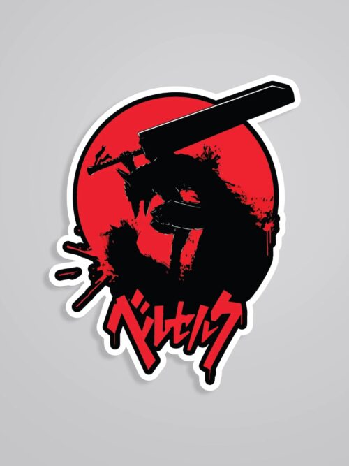 Berserk Red Anime Stickers