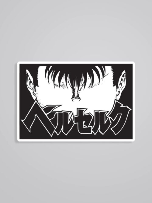 Berserk In Black Anime Stickers