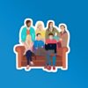 Big Bang Theory Cast Laptop   Mobile Sticker