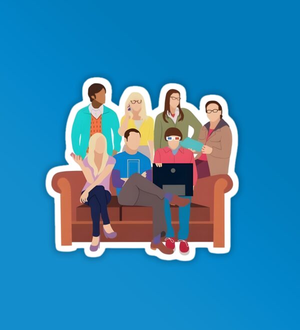 Big Bang Theory Cast Laptop Mobile Sticker Big Bang Theory Cast Laptop Mobile Sticker