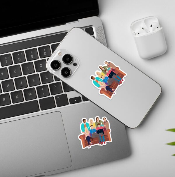 Big Bang Theory Cast Laptop Mobile Sticker Big Bang Theory Cast Laptop Mobile Sticker