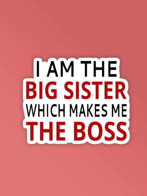 Big Sister   Laptop Mobile Stickers