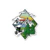 Biker In Wild Sticker