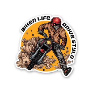 Biker Life Drive Style Sticker Biker Life Drive Style Sticker