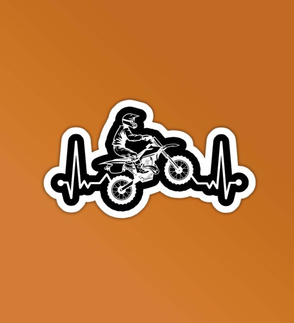 Bikers Heartbeat Sticker Bikers Heartbeat Sticker