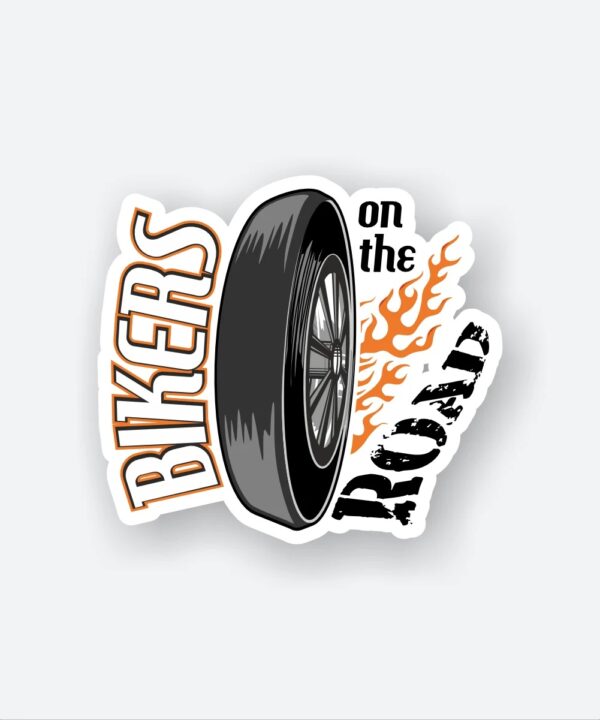 Bikers On The Road Sticker Bikers On The Road Sticker