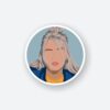 Billie Eilish Faceless Sticker