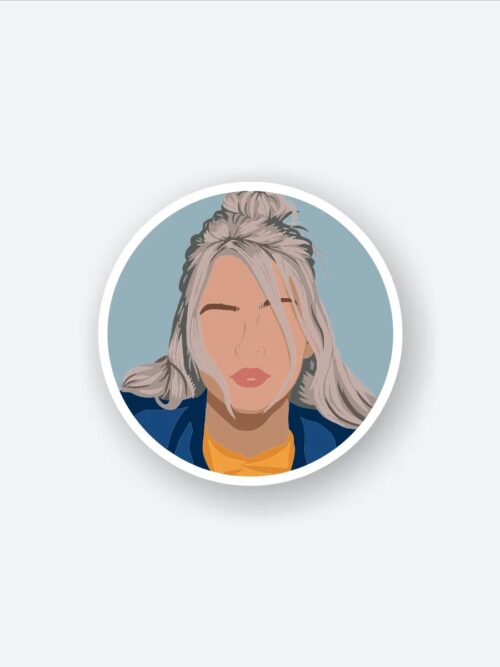 Billie Eilish Faceless Sticker