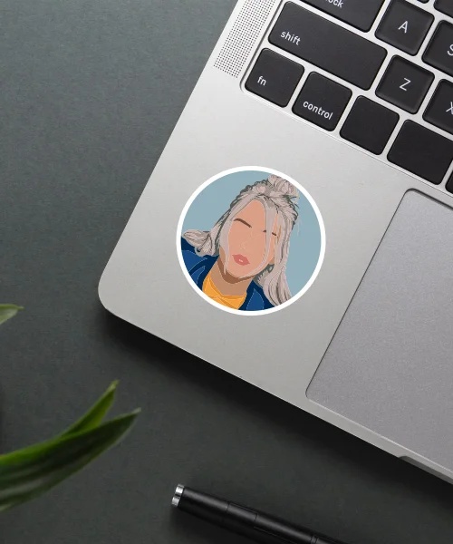 Billie Eilish Faceless Sticker