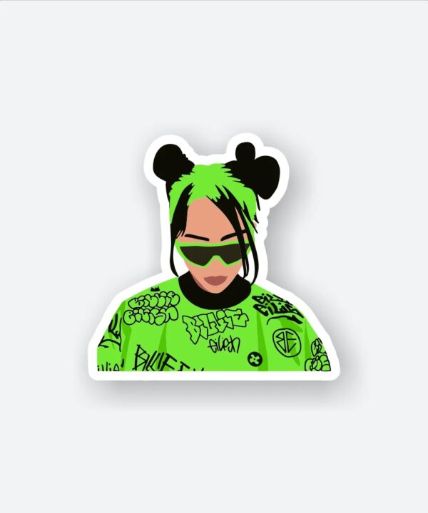Billie Eilish Funky Sticker Billie Eilish Funky Sticker