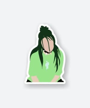 Billie Eilish Green Outfit Sticker
