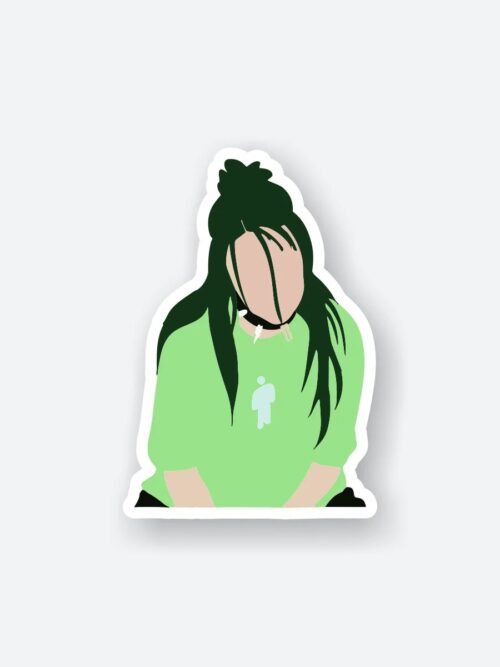 Billie Eilish Green Outfit Sticker