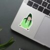 Billie Eilish Green Outfit Sticker