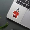 Billie Eilish Red Outfit Sticker