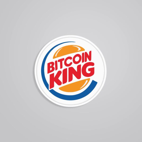 Bitcoin King Witty Stickers Bitcoin King Witty Stickers
