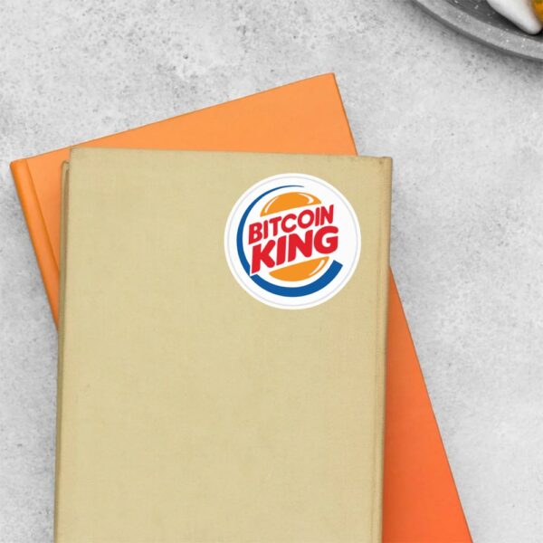 Bitcoin King Witty Stickers Bitcoin King Witty Stickers