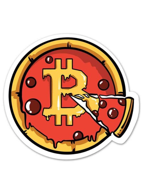 Bitcoin Pizza Sticker