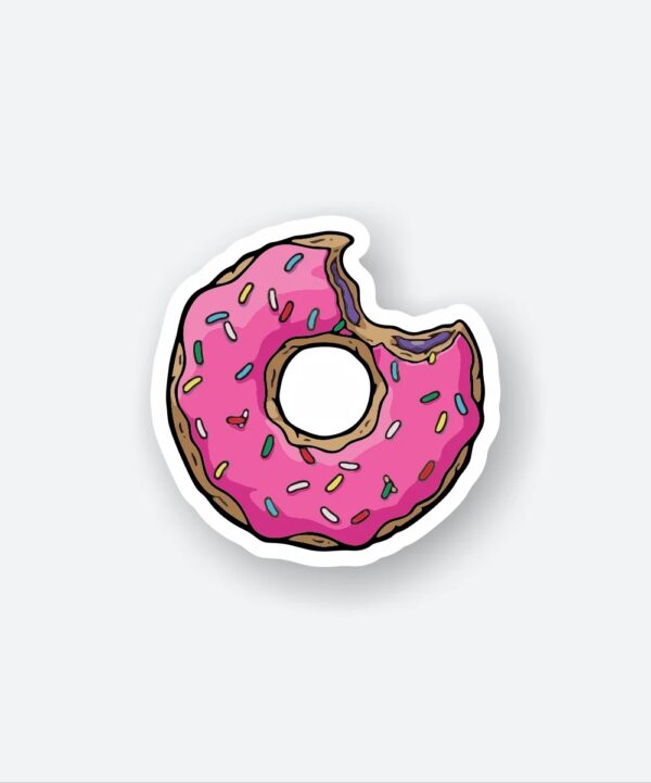 Bitten Donut Sticker Bitten Donut Sticker