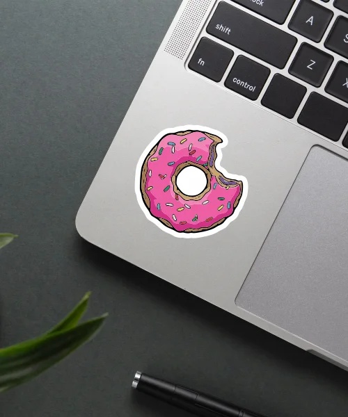Bitten Donut Sticker Bitten Donut Sticker