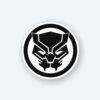 Black Panther Logo Sticker
