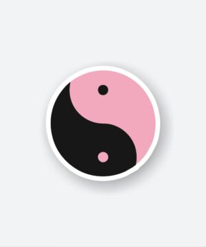 Black Pink Logo Sticker Black Pink Logo Sticker