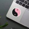 Black Pink Logo Sticker