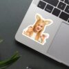 Black Pink Rose Sticker