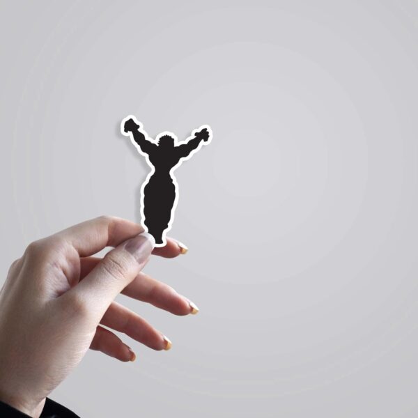 Black Silhouette Of Baki Anime Stickers Black Silhouette Of Baki Anime Stickers