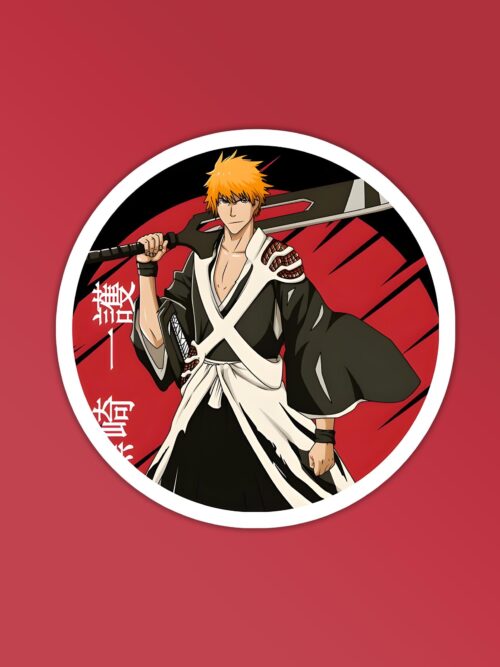 Bleach Circle Sticker Laptop Mobile Stickers