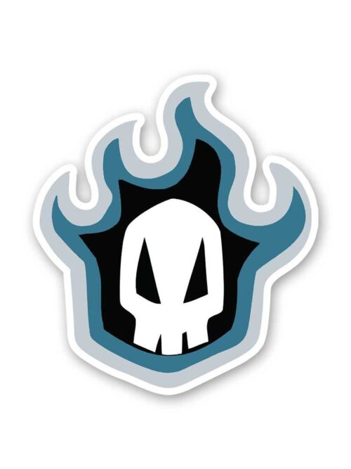 Bleach Skull Sticker