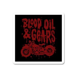 Blood Oil Gears Sticker Blood Oil Gears Sticker